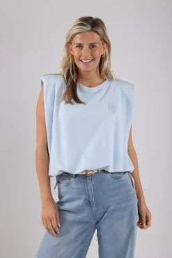 NUKUS Top NKS01064 Blauw Online
