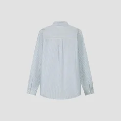 Olaf Oxford Stripe Shirt Groen M160317 Discount