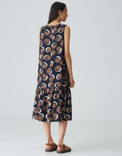 OPUS Jurk Wicy city Blauw Best