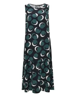OPUS Jurk Wicy city Groen Best