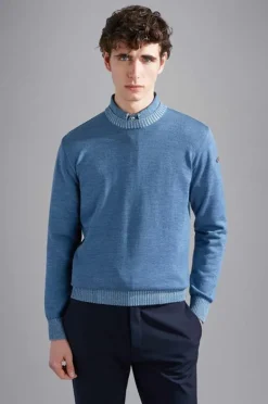Paul And Shark Paul & Shark Crew Pullover Blauw 14311021