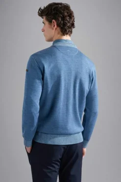Paul And Shark Paul & Shark Crew Pullover Blauw 14311021