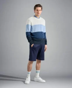 Paul And Shark Paul & Shark crewneck sweater Blauw Dessin 23411514