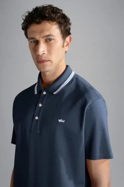 Paul And Shark Paul & Shark Knitted Piqué Polo Navy 24411262 Sale