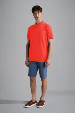 Paul And Shark Paul & Shark Knitted Piqué Polo Rood 24411229 Online