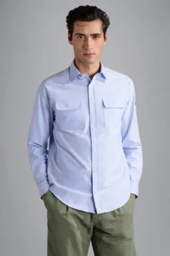 Paul And Shark Paul & Shark Oxford Shirtjacket blauw 24413339 Online