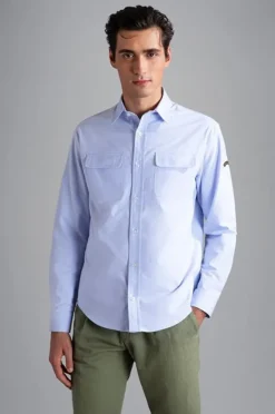 Paul And Shark Paul & Shark Oxford Shirtjacket blauw 24413339 Online