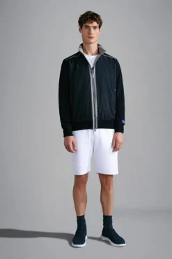 Paul And Shark Paul & Shark Pima Cotton Vest Blauw 24411718 Sale