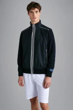Paul And Shark Paul & Shark Pima Cotton Vest Blauw 24411718 Sale