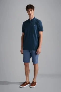 Paul And Shark Paul & Shark Piqué Polo Navy 24411229 Clearance