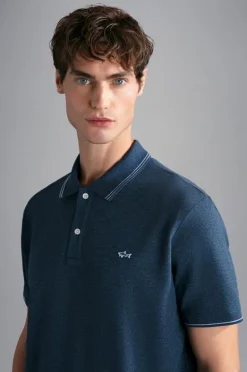 Paul And Shark Paul & Shark Piqué Polo Navy 24411229 Clearance