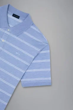 Paul And Shark Paul & Shark Piqué Polo Shirt Lichtblauw 24411263 Best