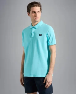 Paul And Shark Paul & Shark Polo K/M 23411274 Aqua Discount