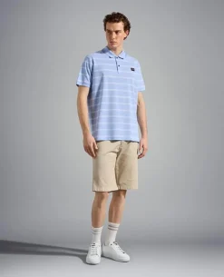 Paul And Shark Paul & Shark Polo K/M Blauw Dessin 23411280 Hot