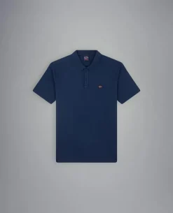 Paul And Shark Paul & Shark Polo K/M Blauw 23411274 Donkerblauw Discount