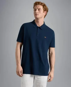Paul And Shark Paul & Shark Polo K/M Blauw 23411274 Donkerblauw Discount