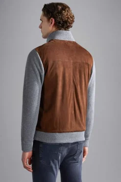 Paul And Shark Paul & Shark Suede Vest Grijs 14311244