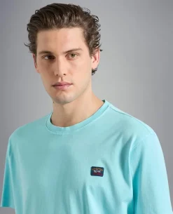 Paul And Shark Paul & Shark T-shirt K/M Aqua New