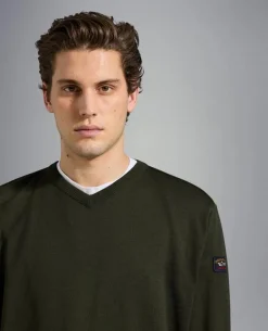 Paul And Shark Paul & Shark Wollen Trui C0P1041 Groen Best
