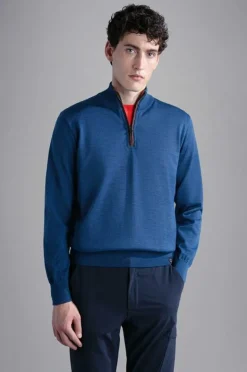 Paul And Shark Paul & Shark Zipped Pullover 12311115 Blauw New