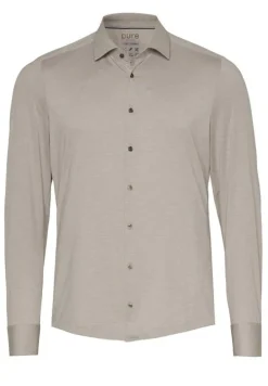 Pure Overhemd 4067-21120 Beige Clearance