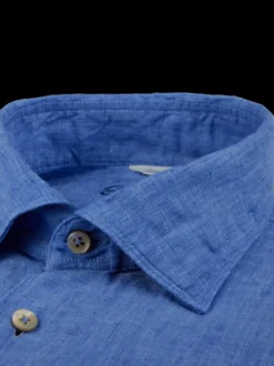 Stenströms linnen overhemd 7747217970 Donkerblauw