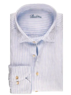 Stenströms Linnen Overhemd 7747218787 Blauw Hot