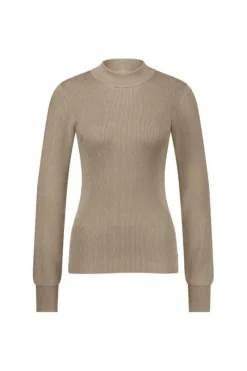 Studio Anneloes Brady shiny pullover Bruin Sale