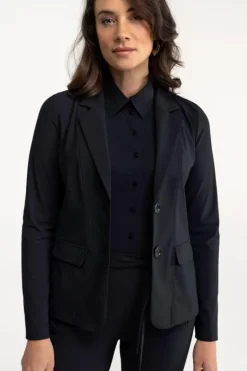 Studio Anneloes Bright bonded blazer Zwart Clearance