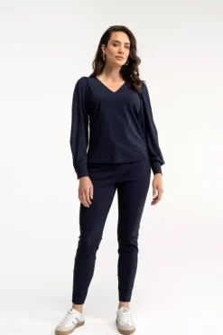 Studio Anneloes Downstairs bonded trousers Blauw Clearance