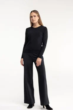 Studio Anneloes Lexie bonded trousers Zwart