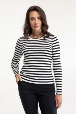 Studio Anneloes Luna stripe pullover Wit