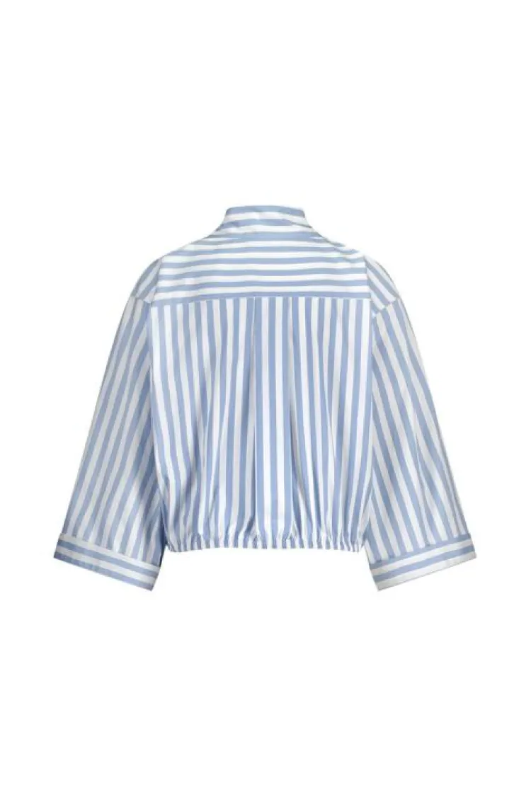 Studio Anneloes Noleste poplin stripe blouse Discount