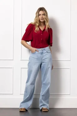 Studio Anneloes Poppy butterfly blouse Rood Discount