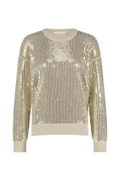 Studio Anneloes Shelby sequins pullover Wit Online