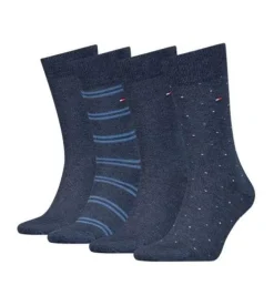 Tommy Hilfiger Sokken Tommy Hilfiger 4-Pack Lichtblauw 701224441 Clearance