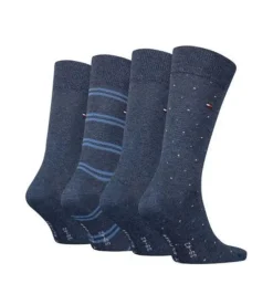 Tommy Hilfiger Sokken Tommy Hilfiger 4-Pack Lichtblauw 701224441 Clearance