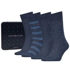 Tommy Hilfiger Sokken Tommy Hilfiger 4-Pack Lichtblauw 701224441 Clearance