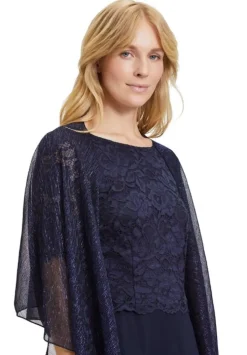 Vera Mont Sjaal 241-49454208 Blauw Outlet