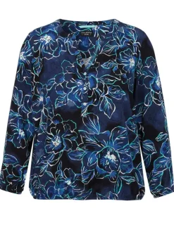 Via Appia Blouse Blauw Dessin 2411907 Sale