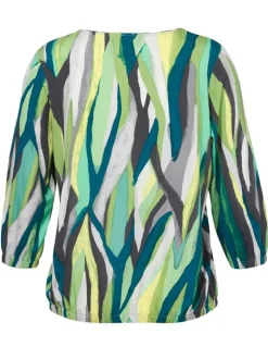 Via Appia Blouse Groen Dessin 2411737