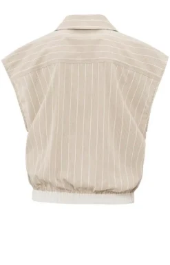 Yaya Blouse 01-201141-503 Beige New