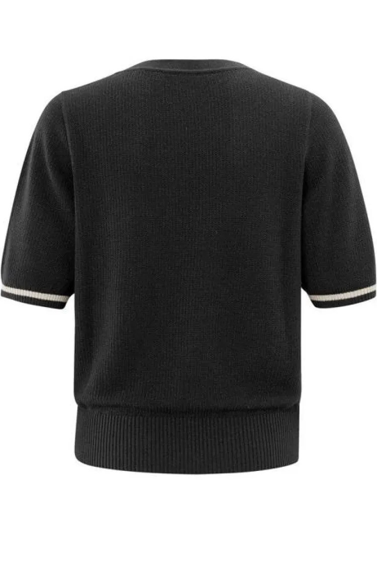 Yaya Sweater 01-000450-503 Zwart Hot